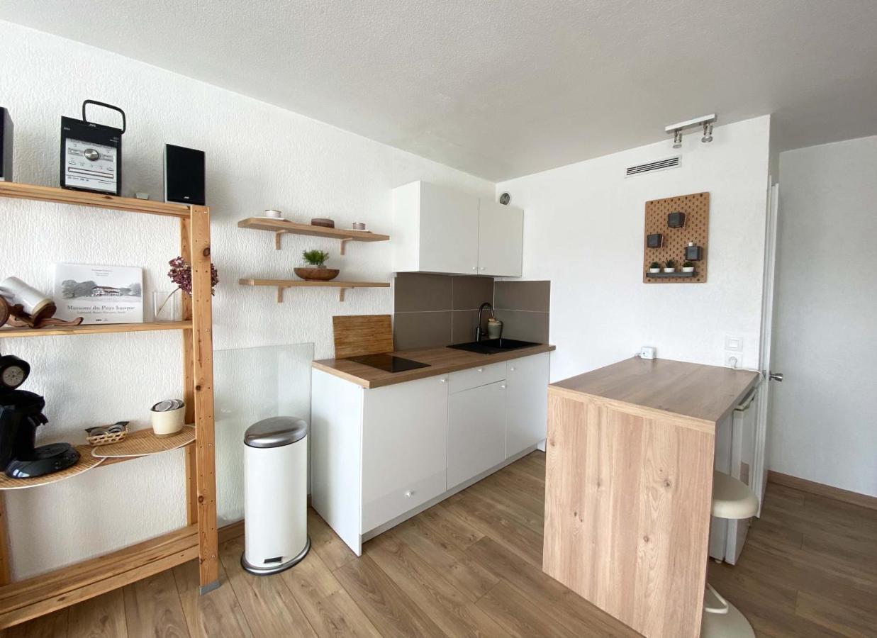 Studio Et Piscine Sur La Grande Plage Биариц Екстериор снимка