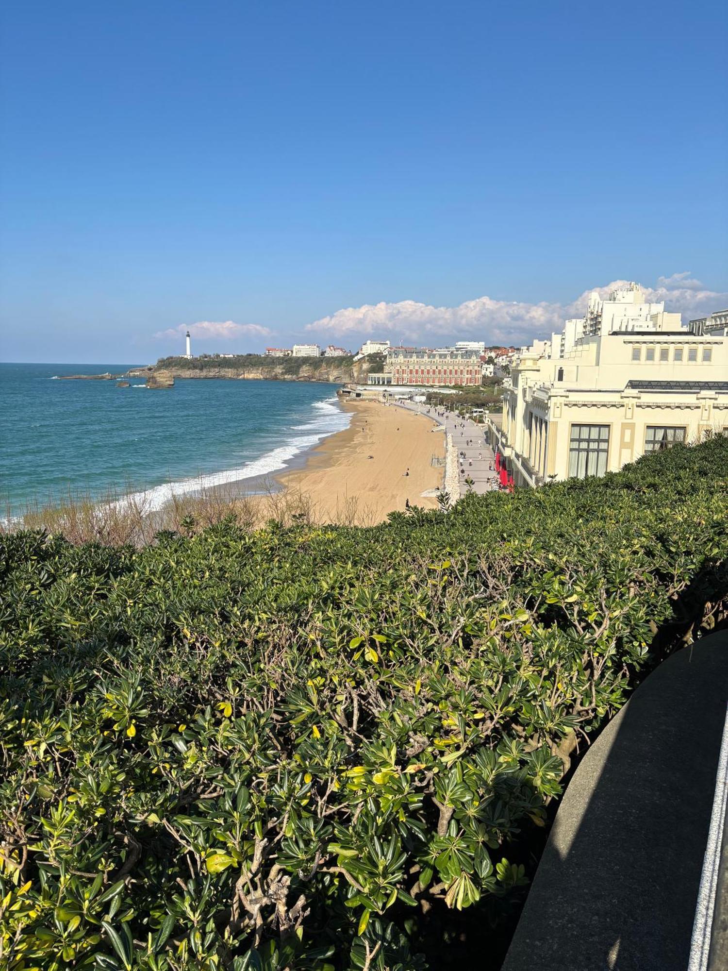 Studio Et Piscine Sur La Grande Plage Биариц Екстериор снимка